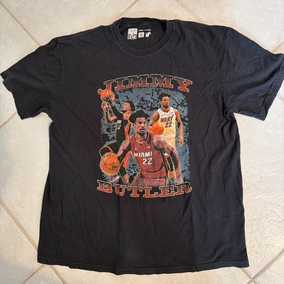 court culture Other - Black Miami Basketball Graphic Tee